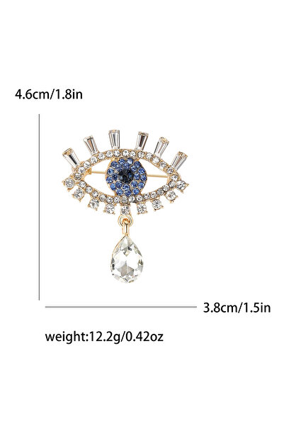 Choice دبابيس بروش كلاسيكية مرصعة بأحجار الراين على شكل عيون، متعددة الألوان،...