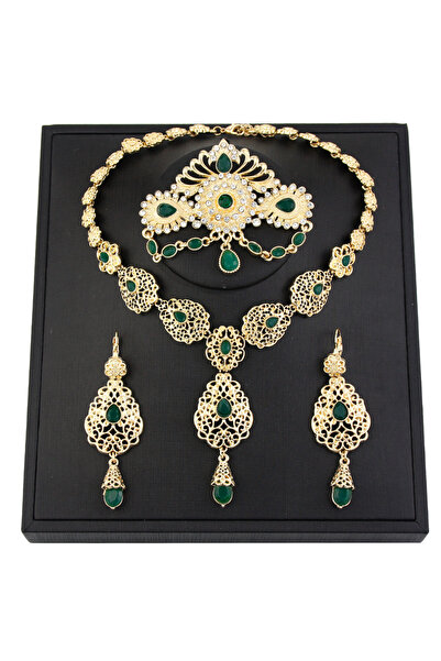 Choice LL9104U201green Sunspicems Chic Morocco Bride Jewelry Sets Gold Color ...