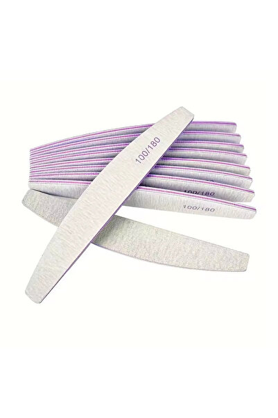 Choice 10 قطع 3 قطع/10 قطع/20 قطعة/50 قطعة مبرد أظافر رمادي اللون على شكل نصف...