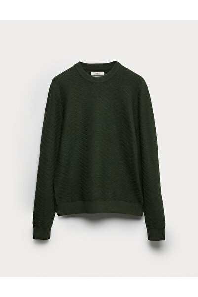 Marks & Spencer Pamuk Karışımlı Yuvarlak Yaka Kazak