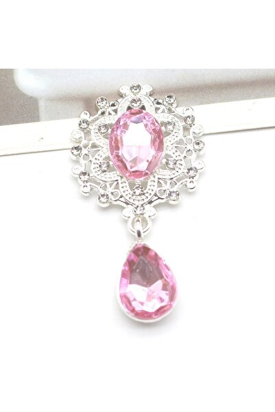 Choice مجموعة من 10 قطع من إكسسوارات الكريستال باللون الوردي الفاتح مقاس 45*2...