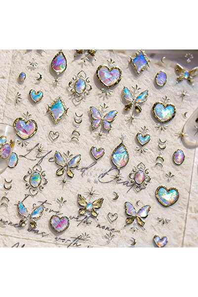 Choice NAILFYOU MS835XTJ Waterdrop Heart Geometric Butterfly Gold Stamping Mo...