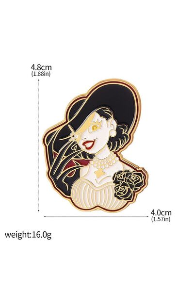 Miniso X00226-02 لعبة Resident Evil Raccoon City شارة سلسلة مفاتيح STARS بروش شارة شرطة 1969 دبوس قبعة لاب