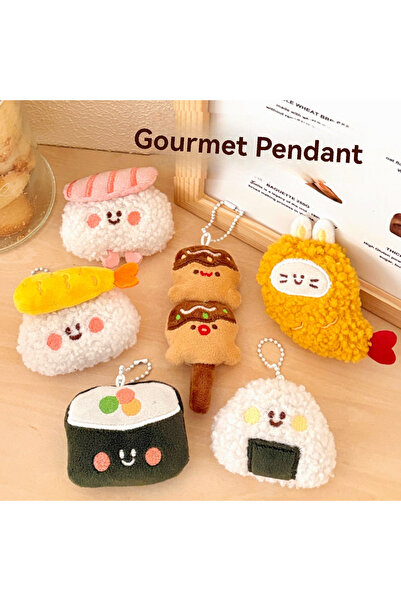 Choice 6 أنماط من القطيفة، قطعة واحدة لكل 1/6/12 قطعة، قلادة دمية طعام لطيفة،...