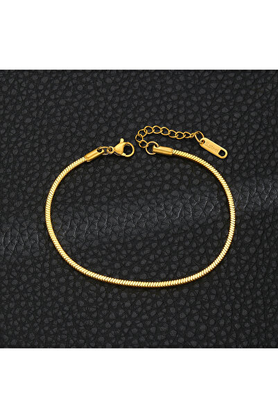 Choice 1.2mm gold color Silver Color Stainless Steel Square Snake Bone Chain ...
