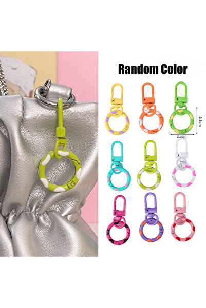 Choice 1 قطعة من سبوت-رامدوم 1-10 قطع من خطافات مشبك جراد البحر الملونة على شكل دونات لصنع المجوهرات بنفسك