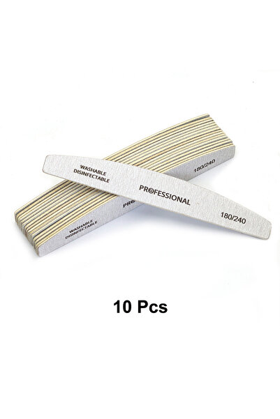 Choice مبرد أظافر خشبي من 10 قطع بحبيبات 180 240، مبرد صنفرة احترافي لفن الأظ...