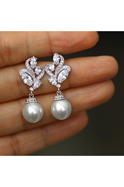 Choice أقراط متدلية أنيقة من اللؤلؤ الصناعي من هويتان E1004، إكسسوارات أنيقة ...