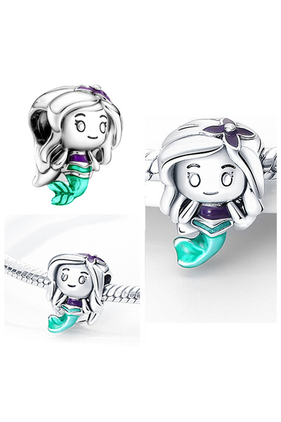 Choice DS079 حامل سحر متدلي فضي اللون يناسب العلامة التجارية الأصلية DIY Char...