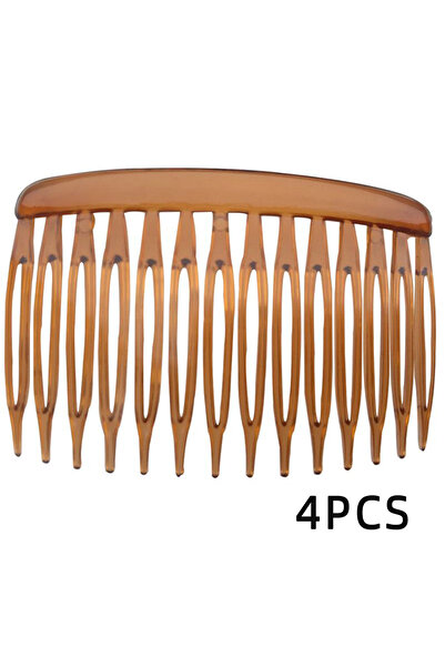 Choice Hair Combs 4 PCS LIGHT COFFEE 4/12Pcs French 14 Teeth Hair Comb Hair A...