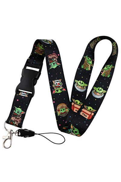 Choice 4 حبال ديزني ميكي يودا لحزام الرقبة وحامل سلسلة المفاتيح وحبل التعليق ...
