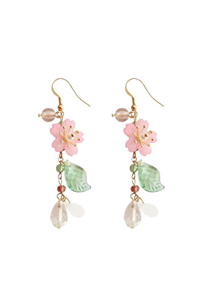 Choice WF1045-1 Romantic Elegant Cherry Blossoms Flower Earrings For Women Pi...
