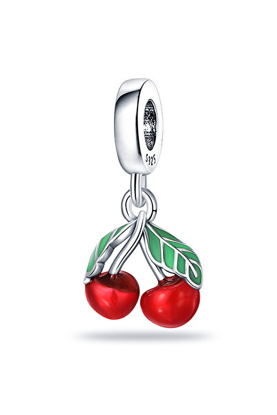 Choice CMS1756 قلادات من الفضة الإسترلينية عيار 925 على شكل فاكهة الفراولة وا...