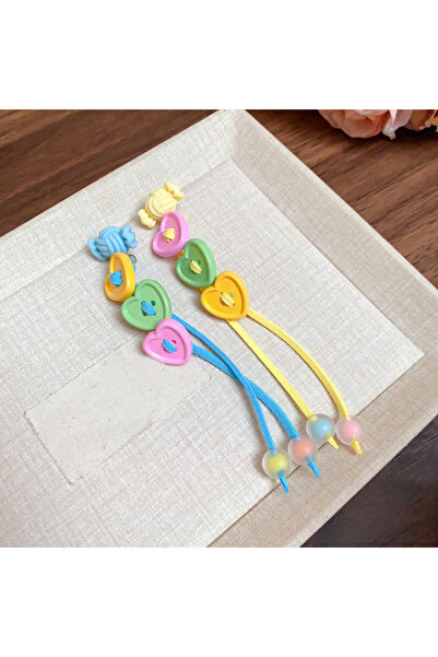 Choice أقراط متدلية على شكل قلب بتصميم دوبامين منعش للنساء بلون الحلوى على شك...