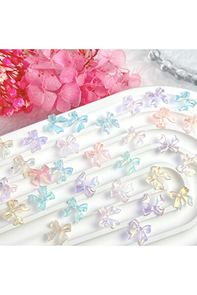 Choice M6978 50 قطعة 50 قطعة ثلاثية الأبعاد من الراتنج الشفاف أورورا لتزيين ا...