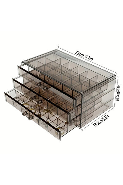 Choice أ-أسود يستخدم للخواتم والأقراط والقلائد، منظم ذو سعة كبيرة، 72 شبكة من...