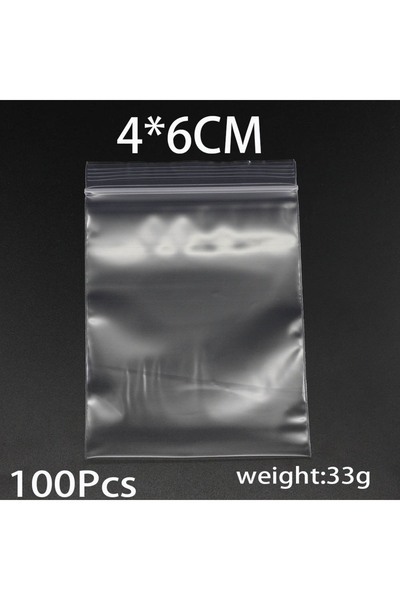 Choice 4x6 سم-100 قطعة 30-100 قطعة أكياس بلاستيكية سميكة من البولي شفافة 4x6/...