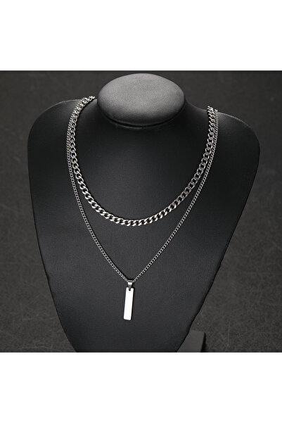 Choice AYASilver قطعتين/مجموعة قلادة صغيرة معلقة من الفولاذ المقاوم للصدأ للر...