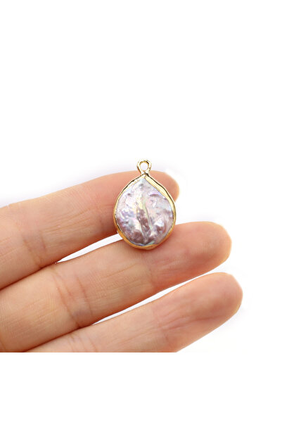 Choice 14x21mm 1pc 14x21mm Purple Pearl Pendant Drop Shape Natural Freshwater...