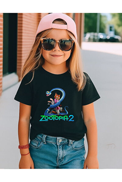 lovver Tricou pentru copii cu imprimeu premium, ediție specială Zootopia, cu ...