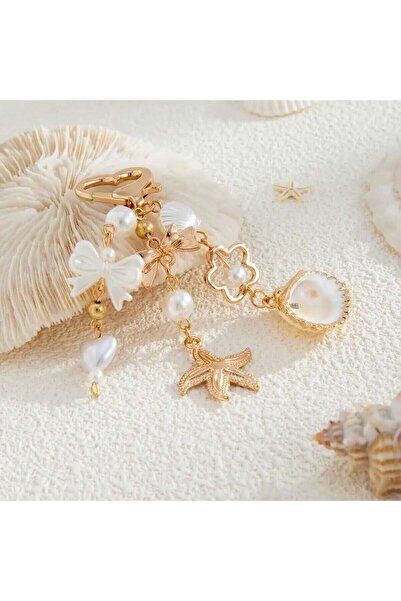 Choice Style 02 SHIXIN Boho Starfish Scallop Love Keychain Acrylic Bowknot Fl...
