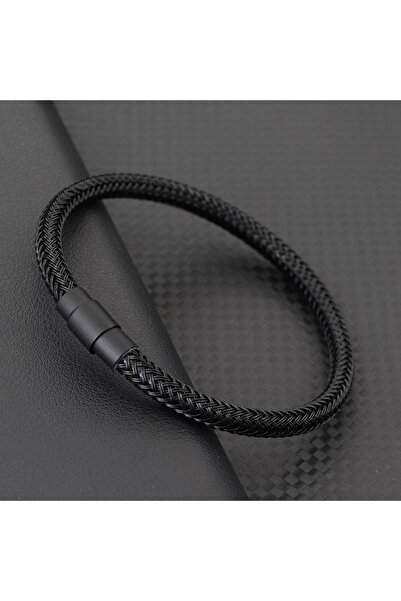 Choice سوار جديد من الفولاذ المقاوم للصدأ عالي الجودة باللون الأسود مقاس 20.5...