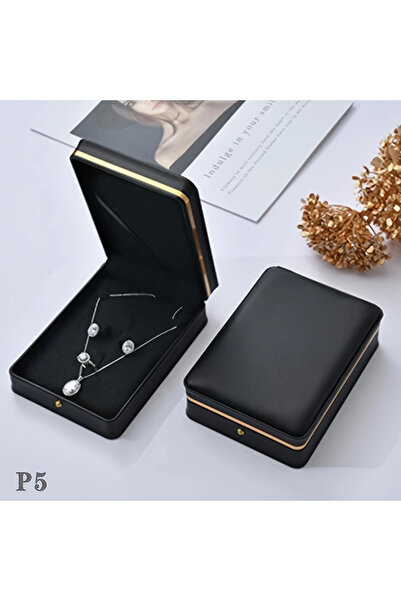 Choice صندوق متوسط الحجم مكون من قطعة واحدة، صندوق مجوهرات من الجلد الفاخر، ص...