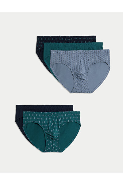 Marks & Spencer 5’li Saf Pamuk Cool & Fresh Desenli Külot Seti