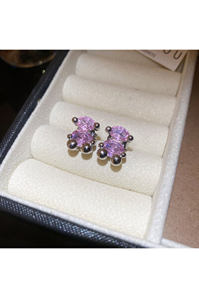 Choice أقراط متدلية على شكل قطرة ماء على شكل فراشة من الزركون HE25792-2 للنسا...