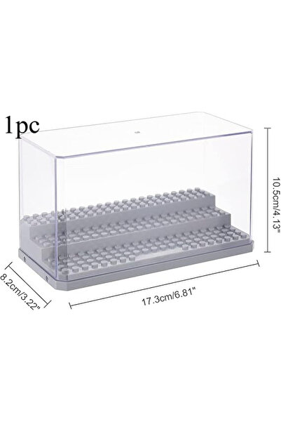 Choice AECH02-18241 صندوق عرض مجسمات صغيرة قابل للتكديس، 6 قطع، 3.8 × 1.9 × 2...