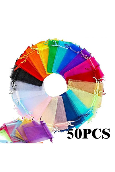 Choice 9x12 سم لون عشوائي 50 قطعة / المجموعة متعددة الألوان حقيبة تغليف المجو...