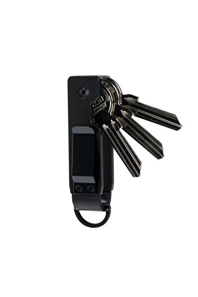 Choice منظم مفاتيح معدني ذكي جديد من الألومنيوم الأسود، يتسع من 2 إلى 5 مفاتيح، سلسلة مفاتيح متعددة الوظائف، مناسب للاستخدام الخارجي والحمل
