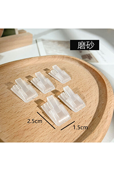 Choice 10 قطع شفافة الجملة رف عرض صغير حلقة مشبك بلاستيكي عرض المجوهرات قوس ا...