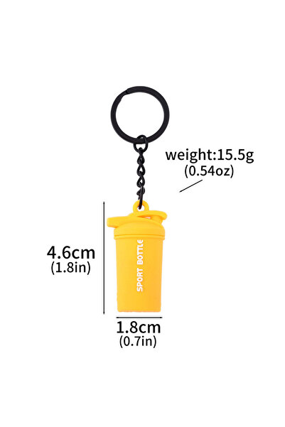 Choice K00927-04 2025 New Barbell Keychain DlY Soft Dumbbell Fitness Enthusia...