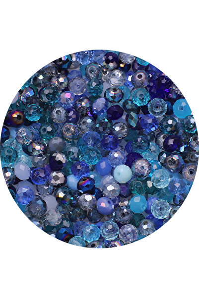 Choice38 6mm 200pcs Blue 2/3/4/6/8mm AB Faceted Glass Rondelle Loose Spacer R...