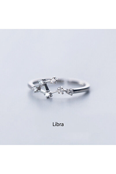 Choice خاتم قابل للتعديل RI20Y0096-9 بتصميم بسيط مرصع بالزركون المكعب، 12 خات...