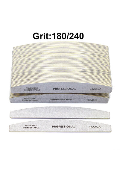 Choice مبرد أظافر خشبي احترافي بحبيبات 180-240 (100 قطعة) 50/100 قطعة، 180/24...