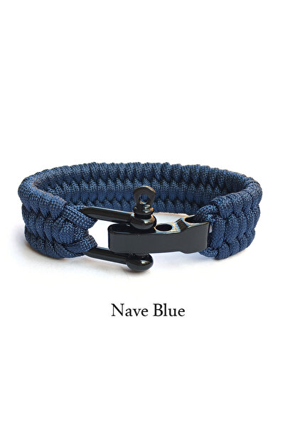 Choice سوار حبل نايلون باراكورد قابل للتعديل من نايف بلو إيف دوك، طقم بقاء خارجي للرجال