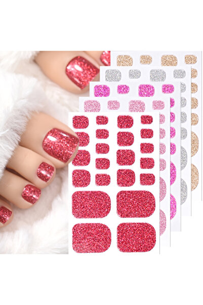 Choice ملصقات أظافر صيفية لامعة بغطاء كامل من S5، 5 أوراق/110 أطراف، أغطية أظ...