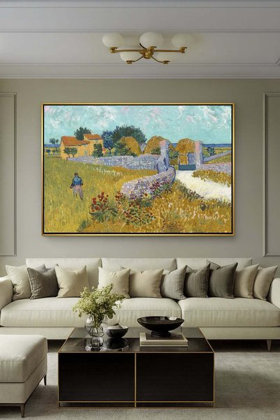 Wallivo Vincent van Gogh'un Provence'taki Çiftlik Evi Post-Empresyonist Gümüş...