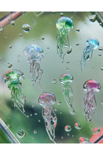 Choice قوالب فنية مبتكرة على شكل قنديل البحر، قوالب قطارة من السيليكون، قوالب...