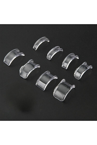 Choice 8pcs of 1set 8 Sizes Silicone Invisible Clear Ring Sizer Anti-Loss Pro...