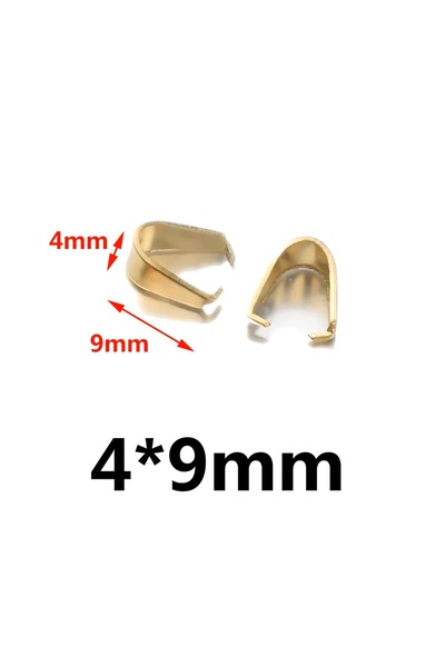 Choice مشبك مشبك من الفولاذ المقاوم للصدأ ذهبي مقاس 4×9، 50 قطعة، عقد بلمسة ن...