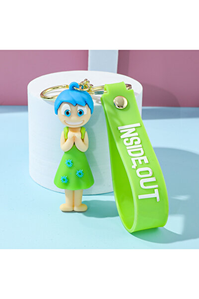 Miniso KC5297 سلسلة مفاتيح ديزني الكرتونية من الداخل إلى الخارج 2، قلادة ثلاث...