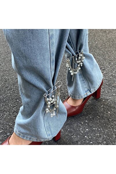 Choice Silver Color Salircon Fashion Elegance Imitation Pearl Tassel Ankles C...