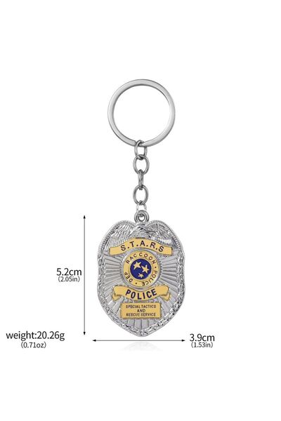 Miniso K00884 لعبة Resident Evil Raccoon City شارة سلسلة مفاتيح بروش نجوم 196...