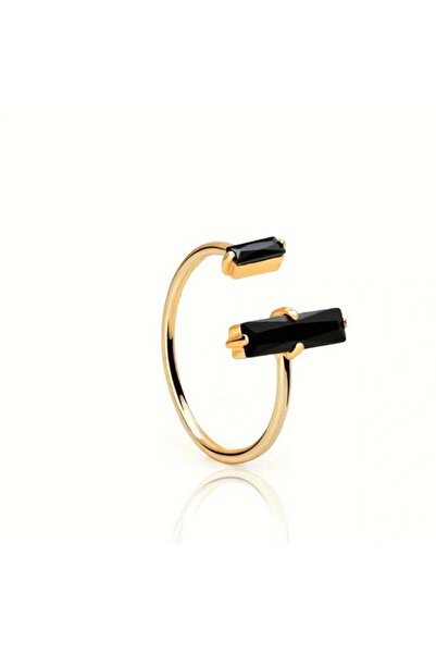 Choice خاتم مفتوح من سبيكة العقيق الأسود بتصميم بسيط من أوروبا والولايات المت...