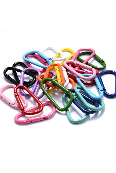 Choice random mix iYOE 5pcs/Lot 45x24mm Mix D Carabiner Hook Colorful Alloy K...