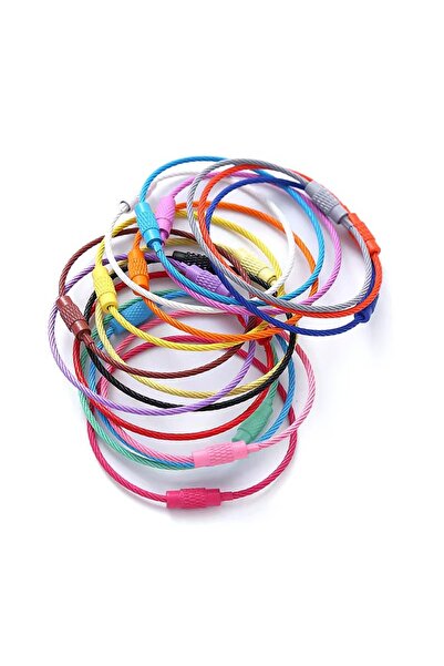 Choice لون عشوائي 10 قطع 10 قطع ملونة من أسلاك الفولاذ المقاوم للصدأ سلسلة مف...