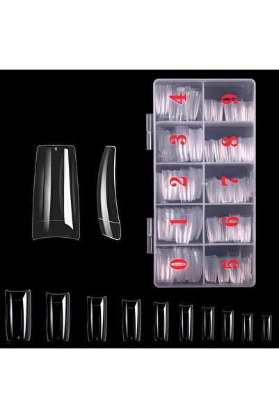 Choice 05 500 قطعة من أطراف الأظافر الفرنسية الشفافة الطبيعية ذات الغطاء النص...